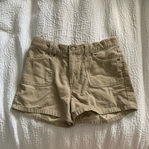 old navy corduroy khaki shorts!